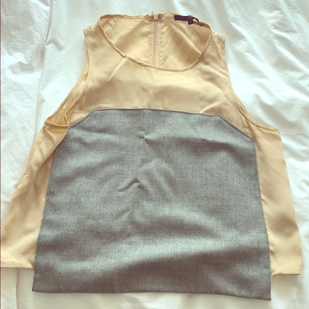 Tibi Sleeveless Two-tone top
